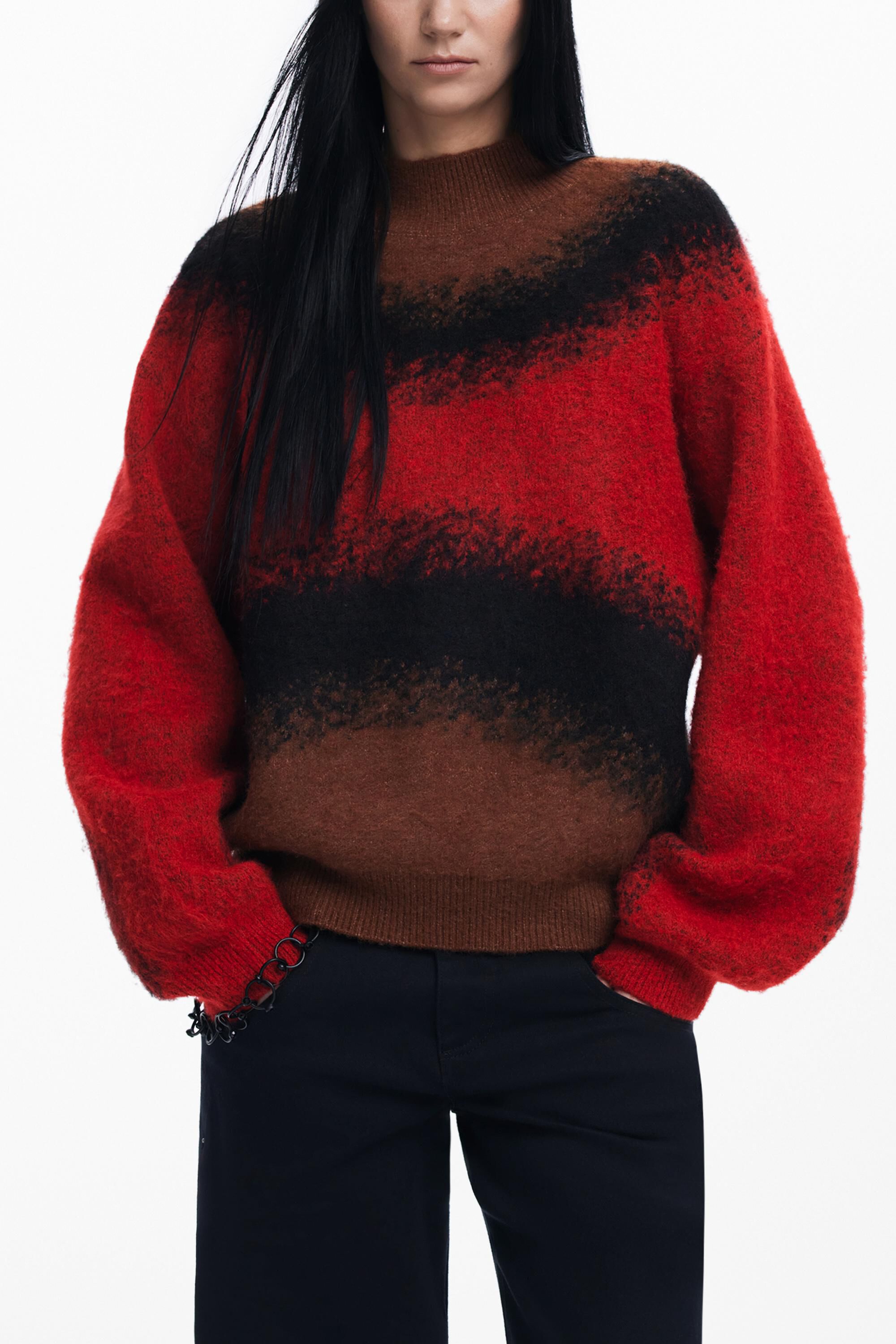 Desigual Jersey met kleurverloop Maitrepierre - RED