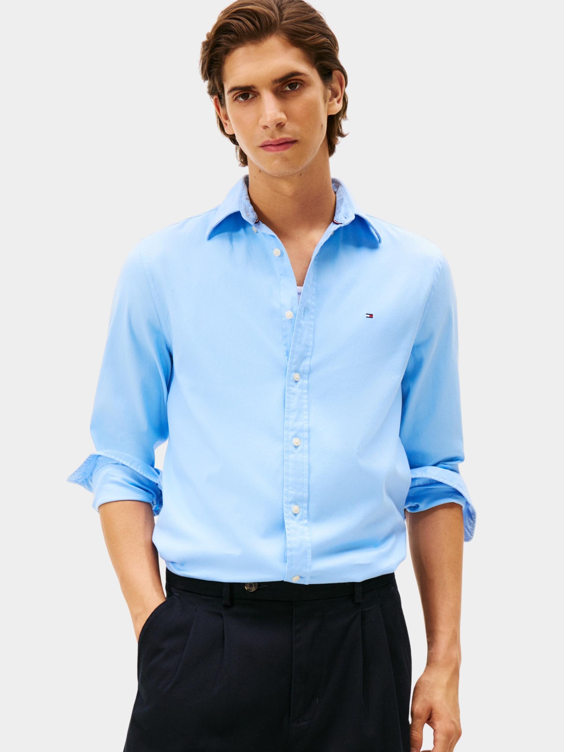Tommy Hilfiger Casual hemd lange mouw flex flannel solid rf shirt mw0mw40469/c1z