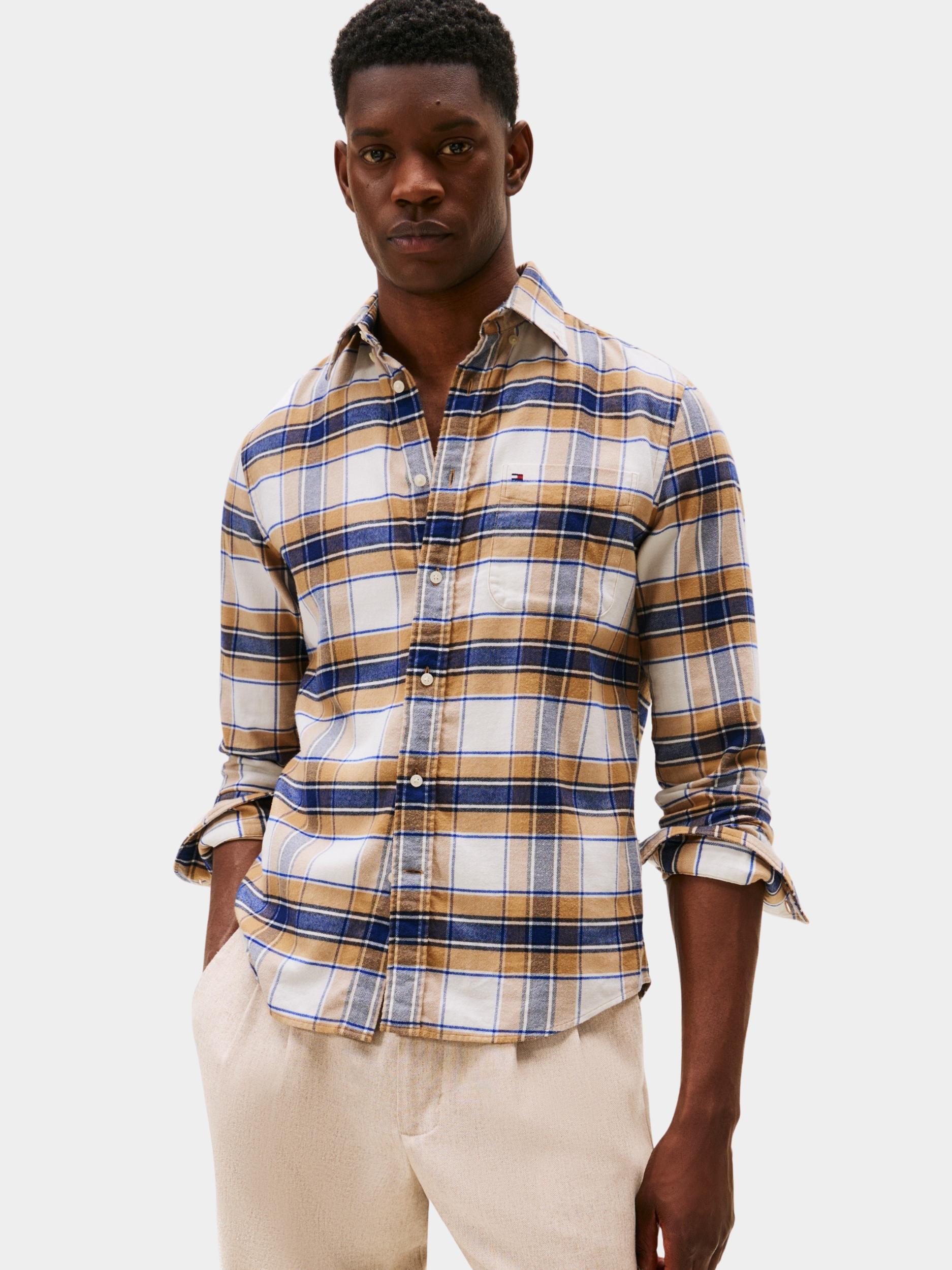 Tommy Hilfiger Casual hemd lange mouw hero flannel tartn chck rf sh mw0mw40473/0l0
