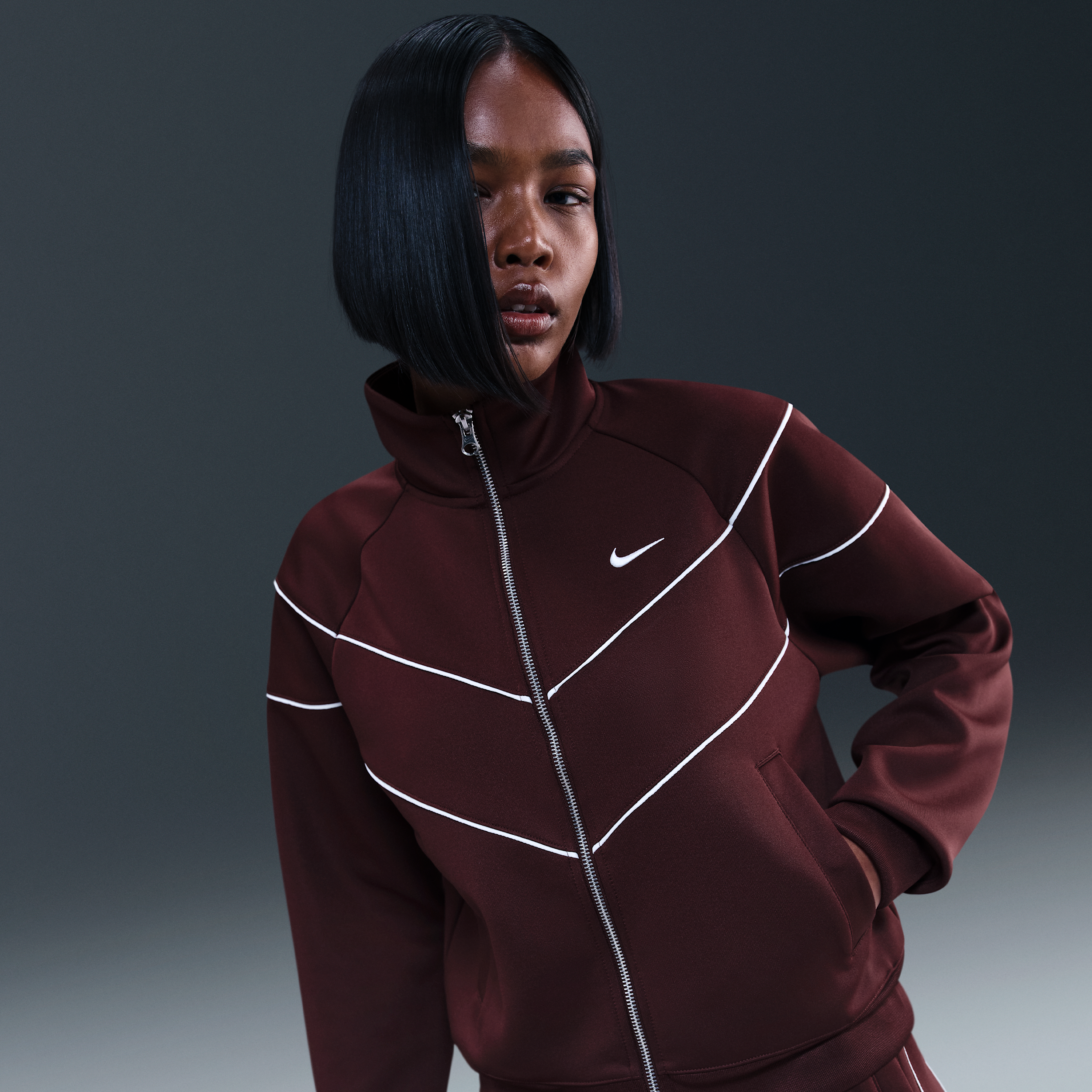 Nike Sportswear Windrunner Knit damesjack - Rood