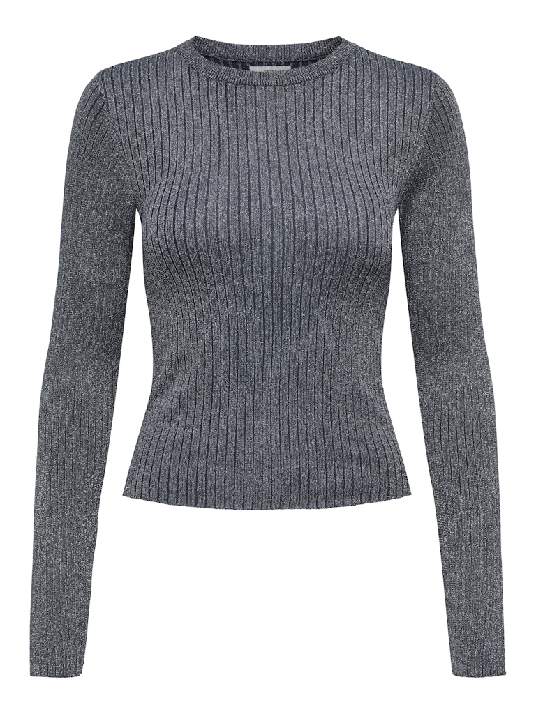 Jacqueline de Yong Jdyplum lurex ls o-neck pullover knt navy