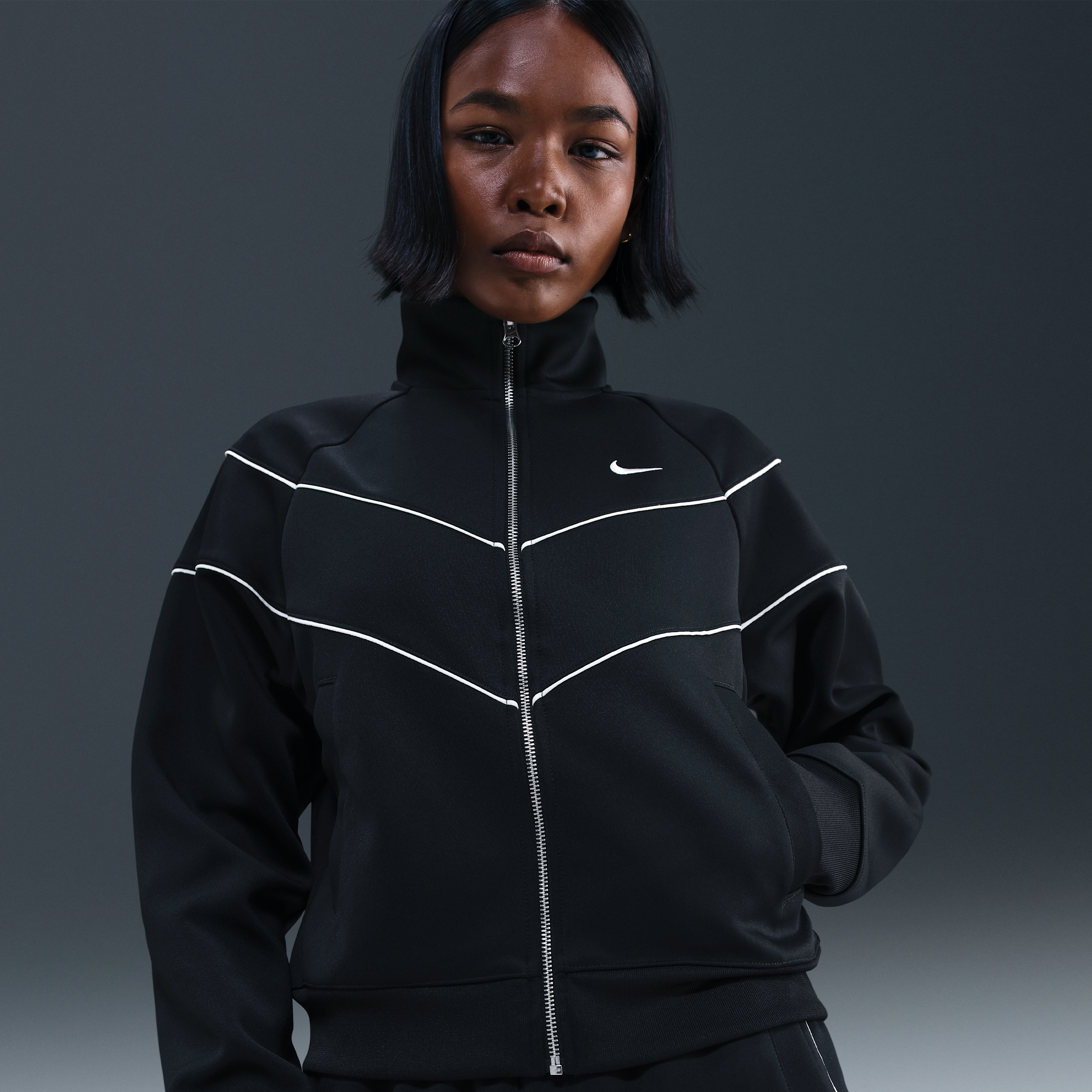 Nike Sportswear Windrunner Knit damesjack - Zwart