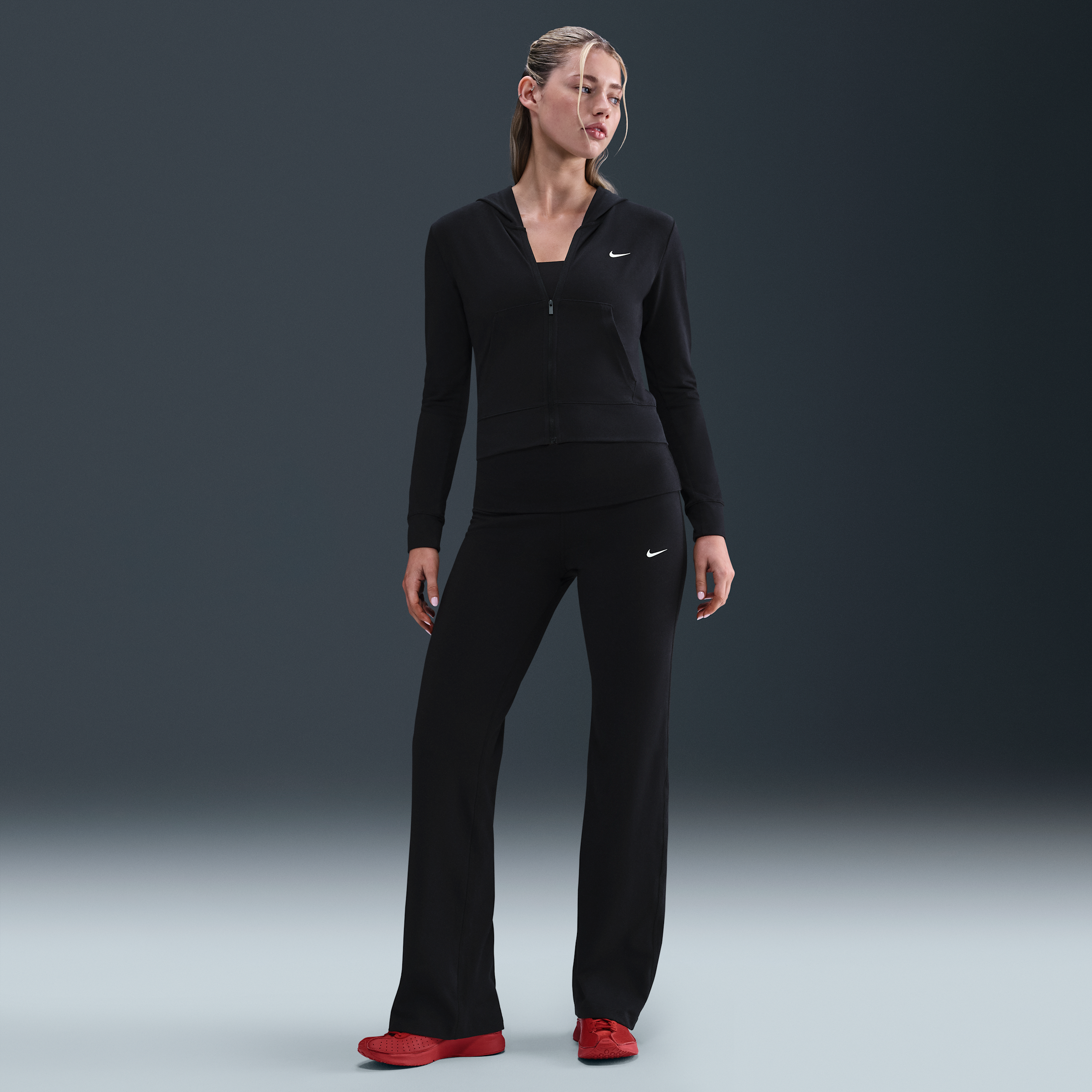 Nike Sportswear damesbroek met hoge taille - Zwart