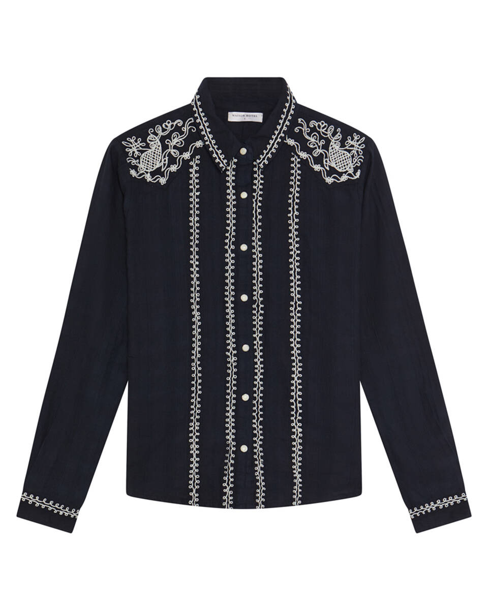 Maison Hotel Blouse lange mouw charro