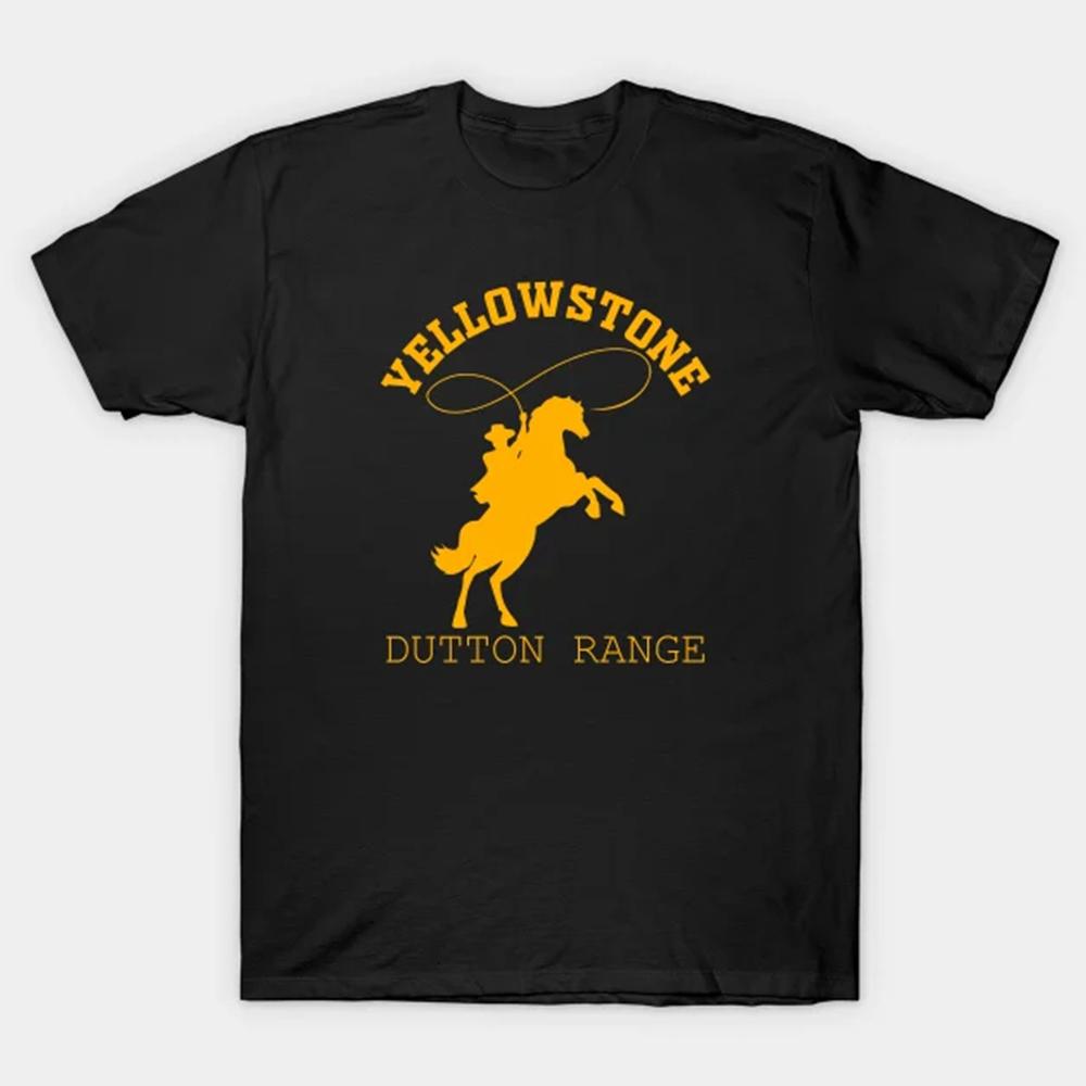 Continuously T-shirt Yellowstone Dutton Ranch T-shirt TV-shows T-shirts Cool Western Cowboy Grafische T-shirt Heren Shirt Ropa Hombre Camisetas L