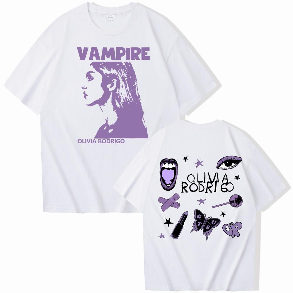 Comfortable season Olivia Rodrigo Creatieve Print Zomer Heren 100% Katoen Ronde Hals T-Shirt Outdoor Casual Comfortabel Street Heren T-Shirt XXXL