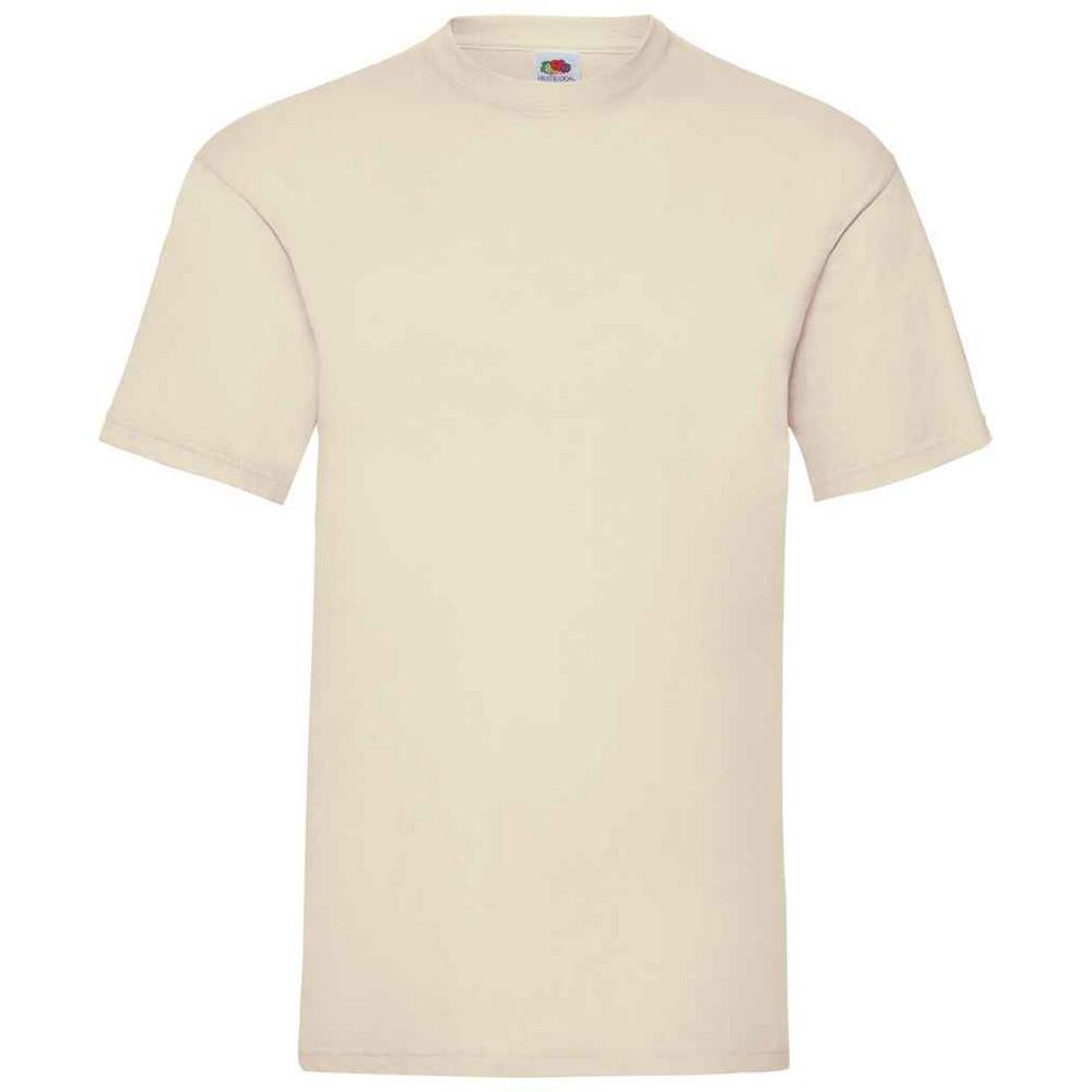 Fruit Of The Loom Mens Valueweight T-Shirt L natuurlijk