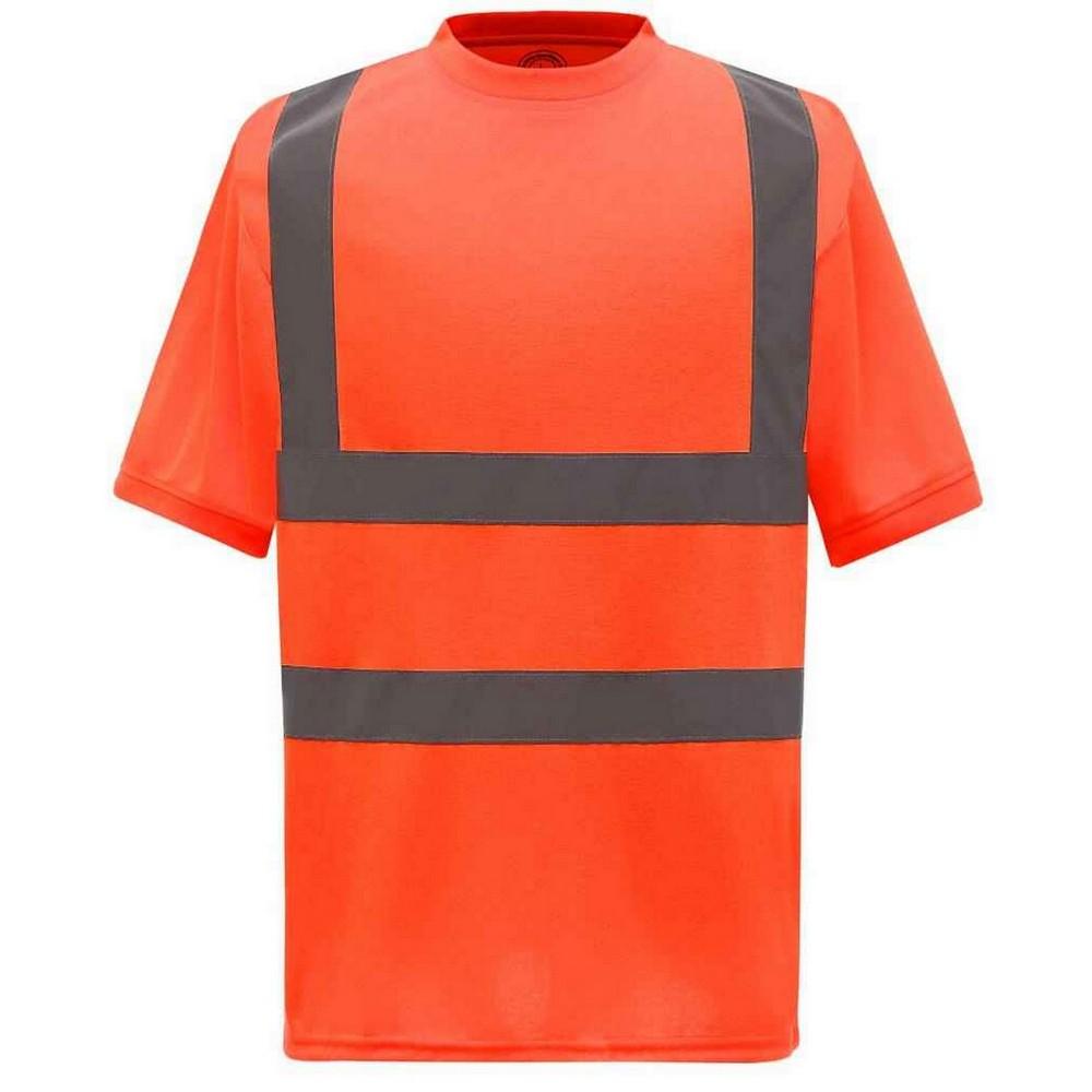 Yoko heren T-shirt met korte mouwen en hoge zichtbaarheid XXL