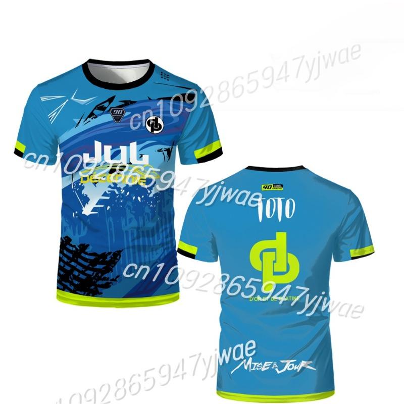 Haijian03 Herenvoetbal Heren T-shirt Jul Maillot Hoge Kwaliteit Korte Mouw Futsal Voetbaltenue Dames 90 Minuten Shirt MM9 T-shirts S