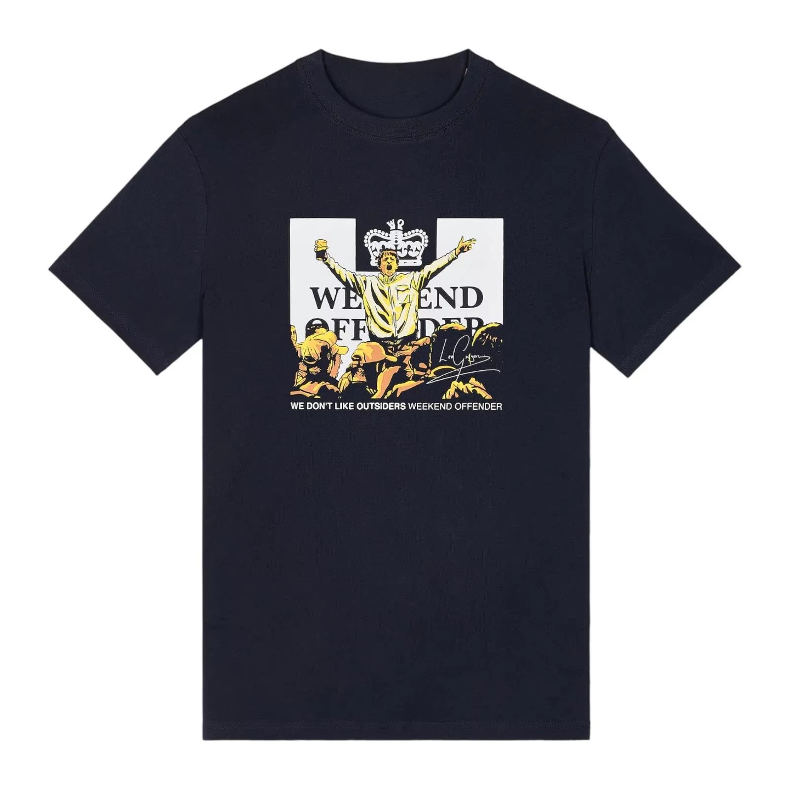 ZheXiong TEE Weekend Offender Leo Gregory Grafisch Heren T-shirt Korte Mouw Ronde Hals Katoen High-end Luxe Is voor Zowel Mannen als Vrouwen L