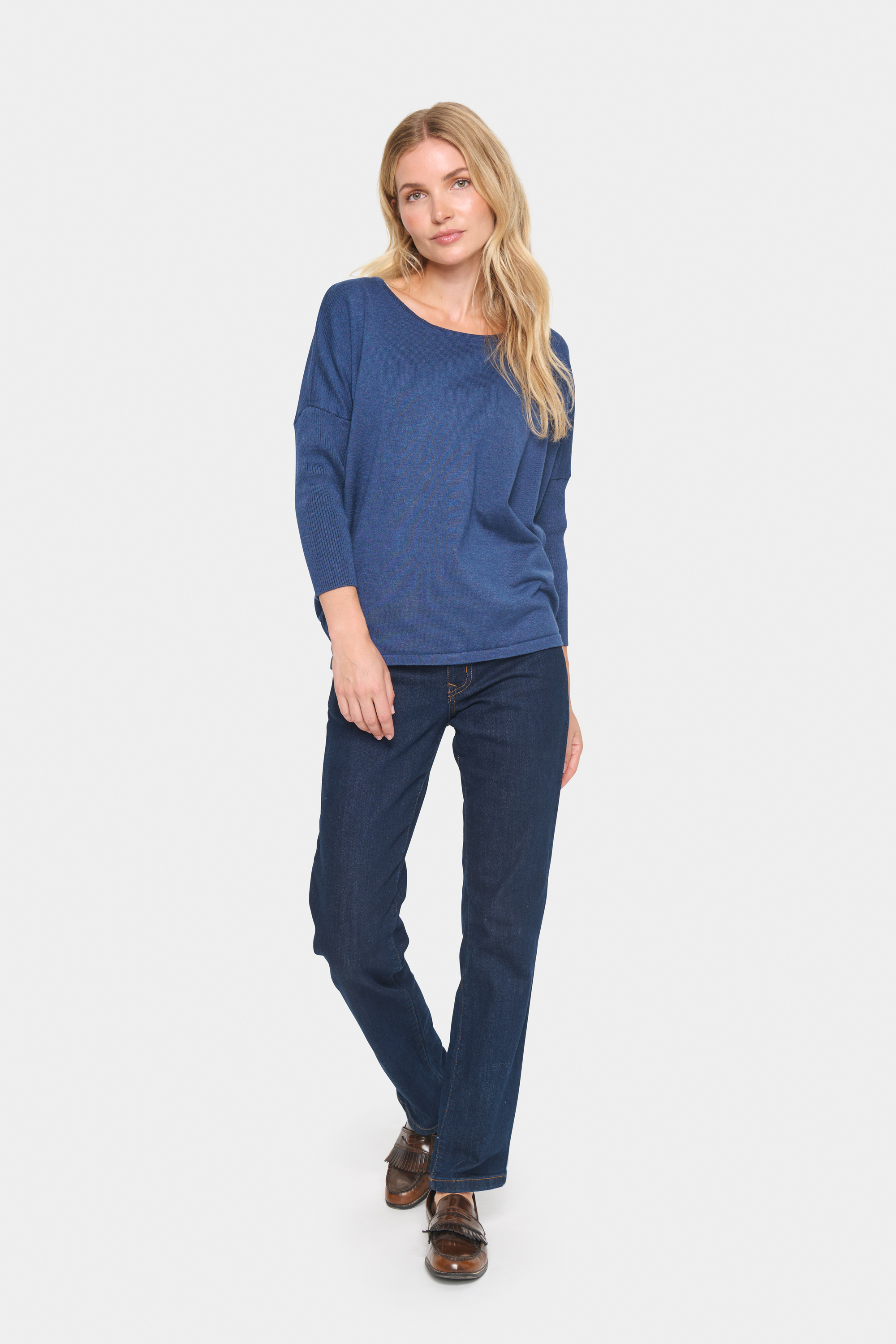 Saint Tropez Trui met ronde hals A2561, MilaSZ R-Neck