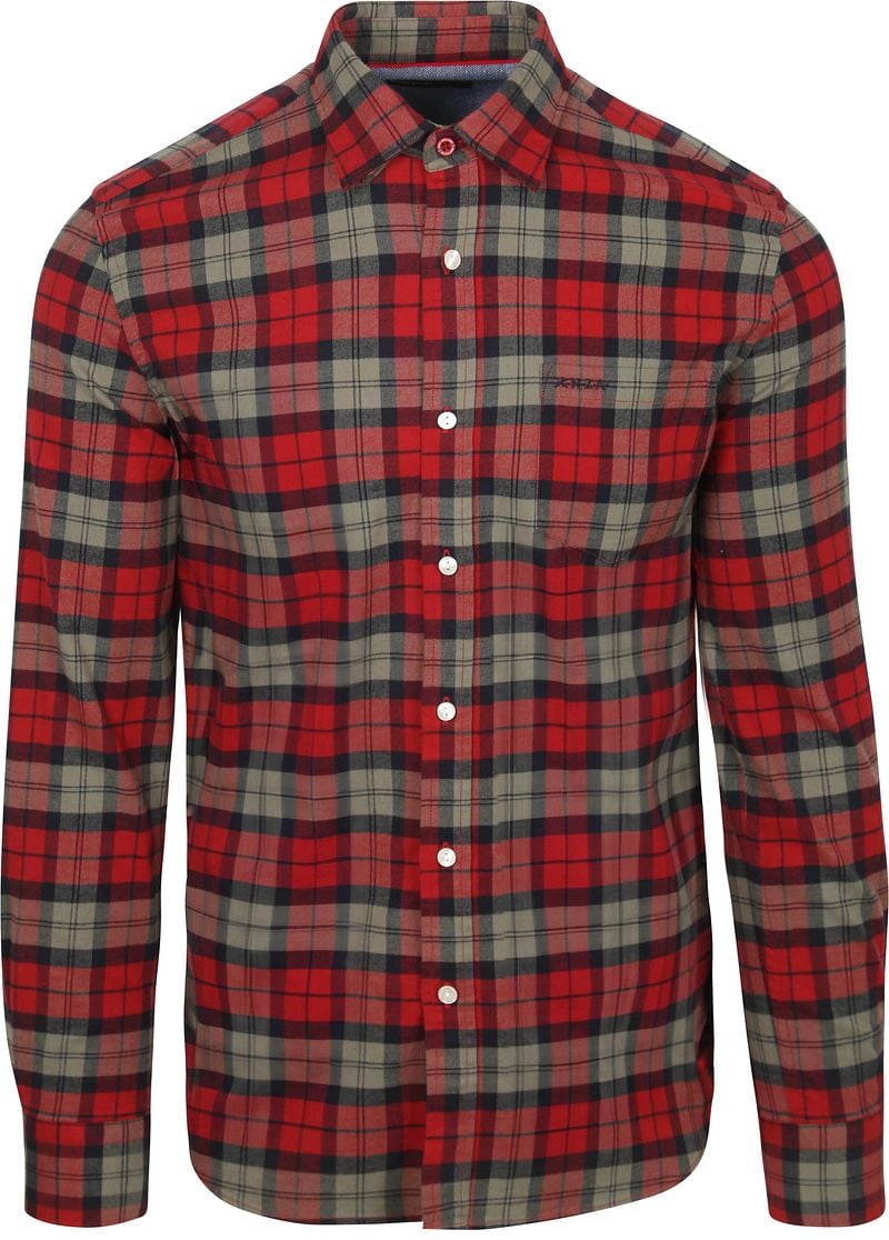 New zealand auckland NZA Shirt Marcel Flannel Check Cherry Red