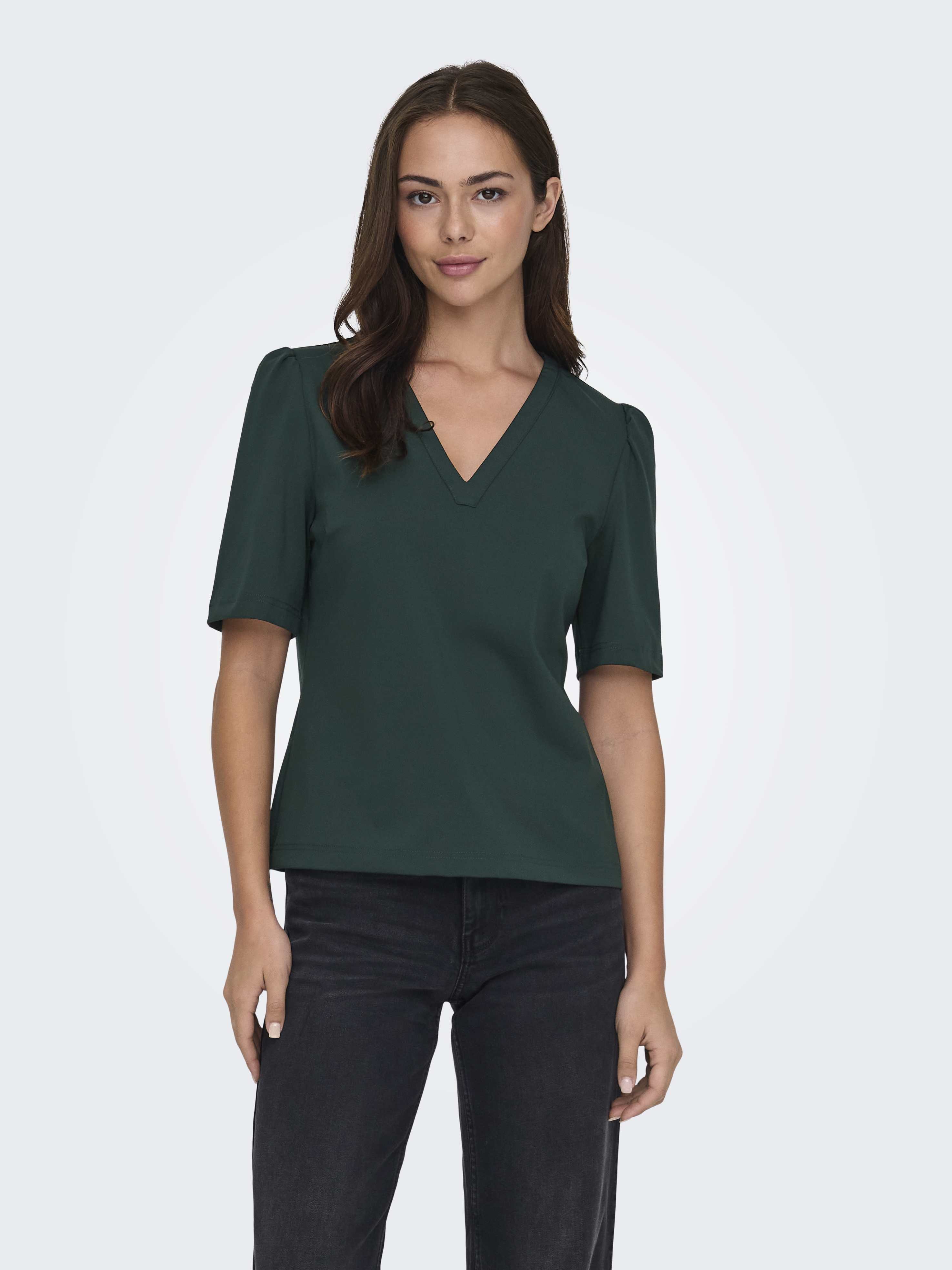 Only Onlanie ss v-neck top pnt