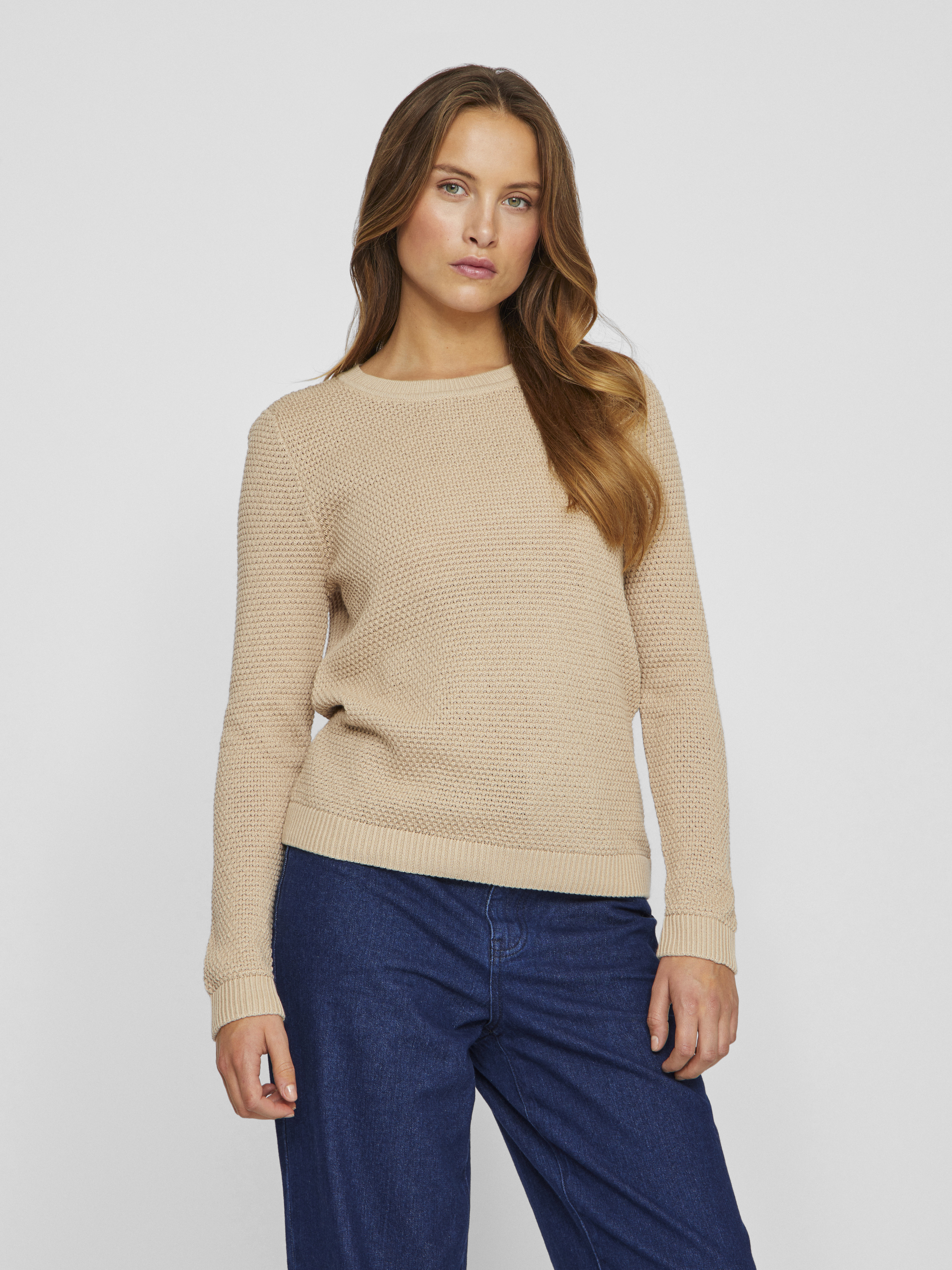 Vila Vidalo o-neck l/s knit top/su noo