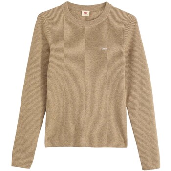 Levi's Trui Levis Rib Crew Sweater Taupe Gray Heather Bros