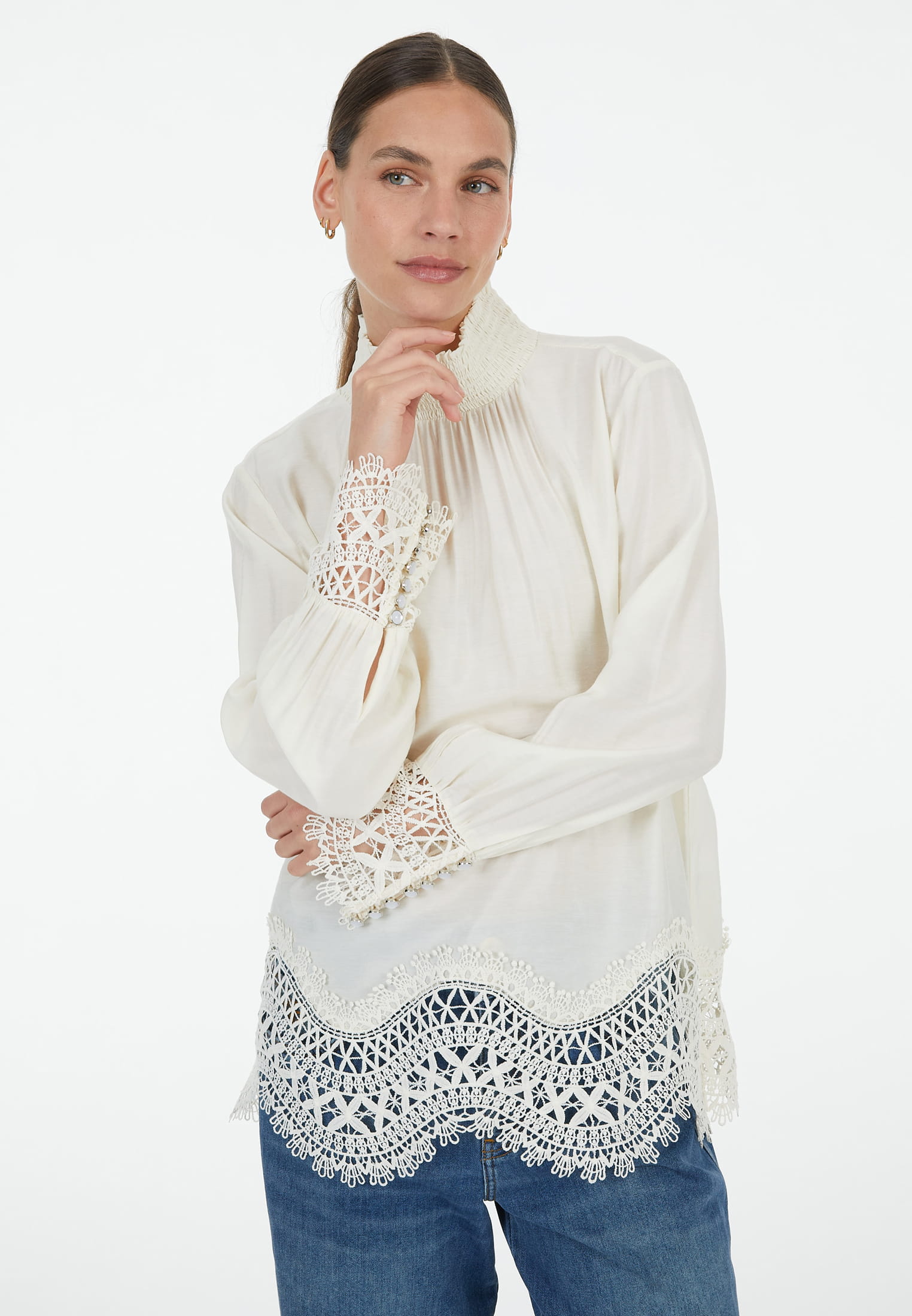 MARC AUREL Bluse aus lässigem Viskose-Mix