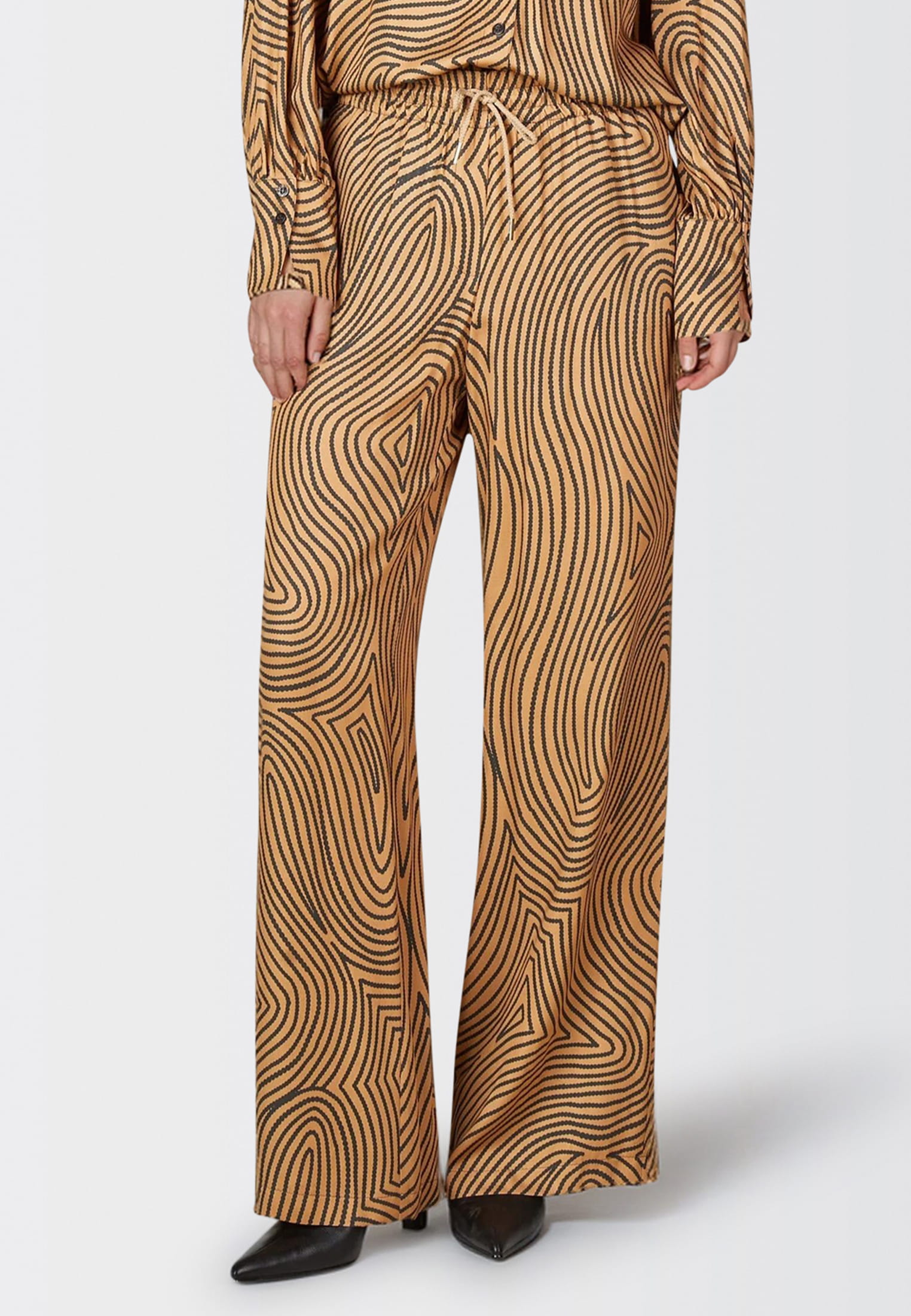 MARC AUREL Pyjamahose mit grafischem Print