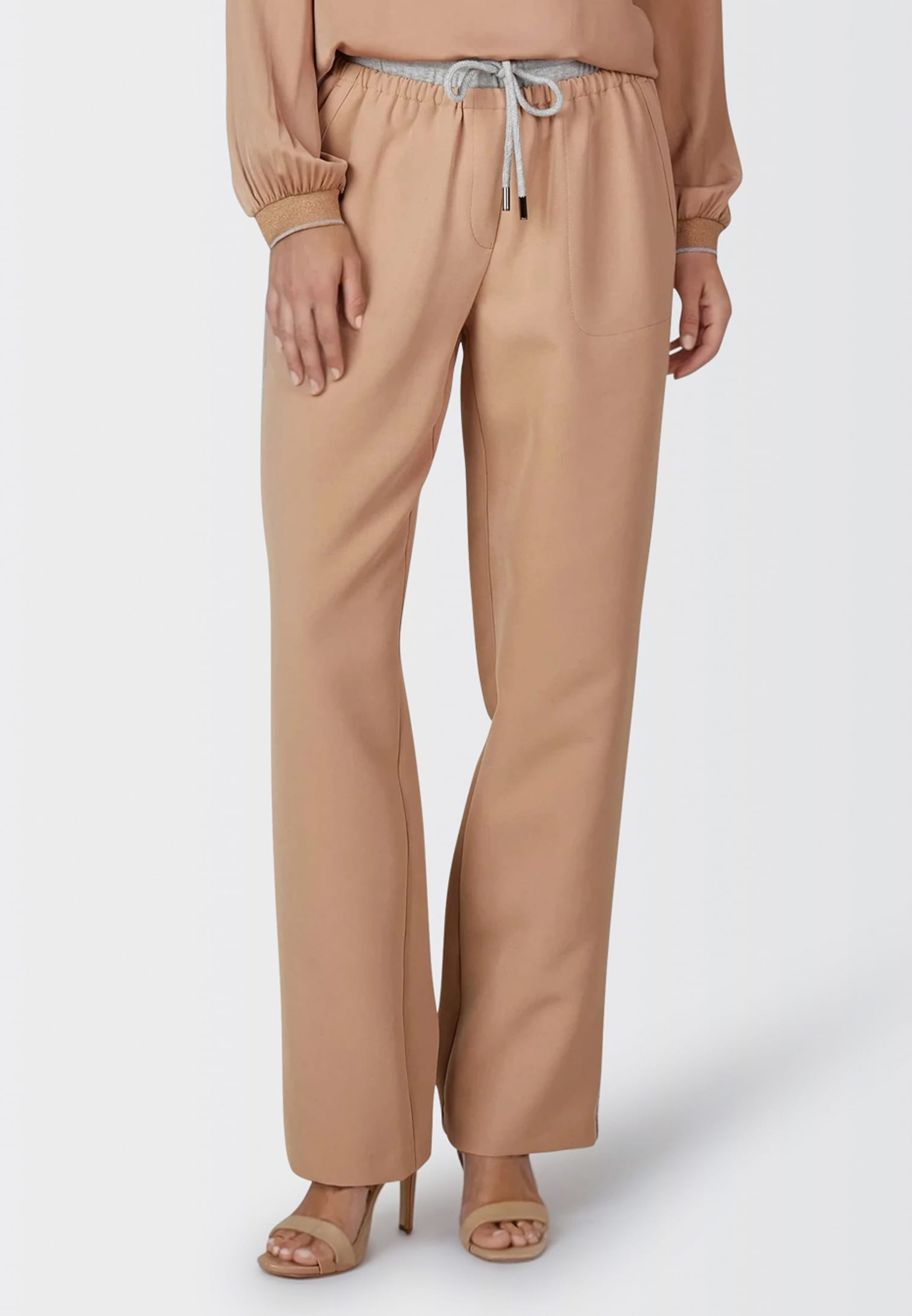 MARC AUREL Hose mit Grau-Mélange Details