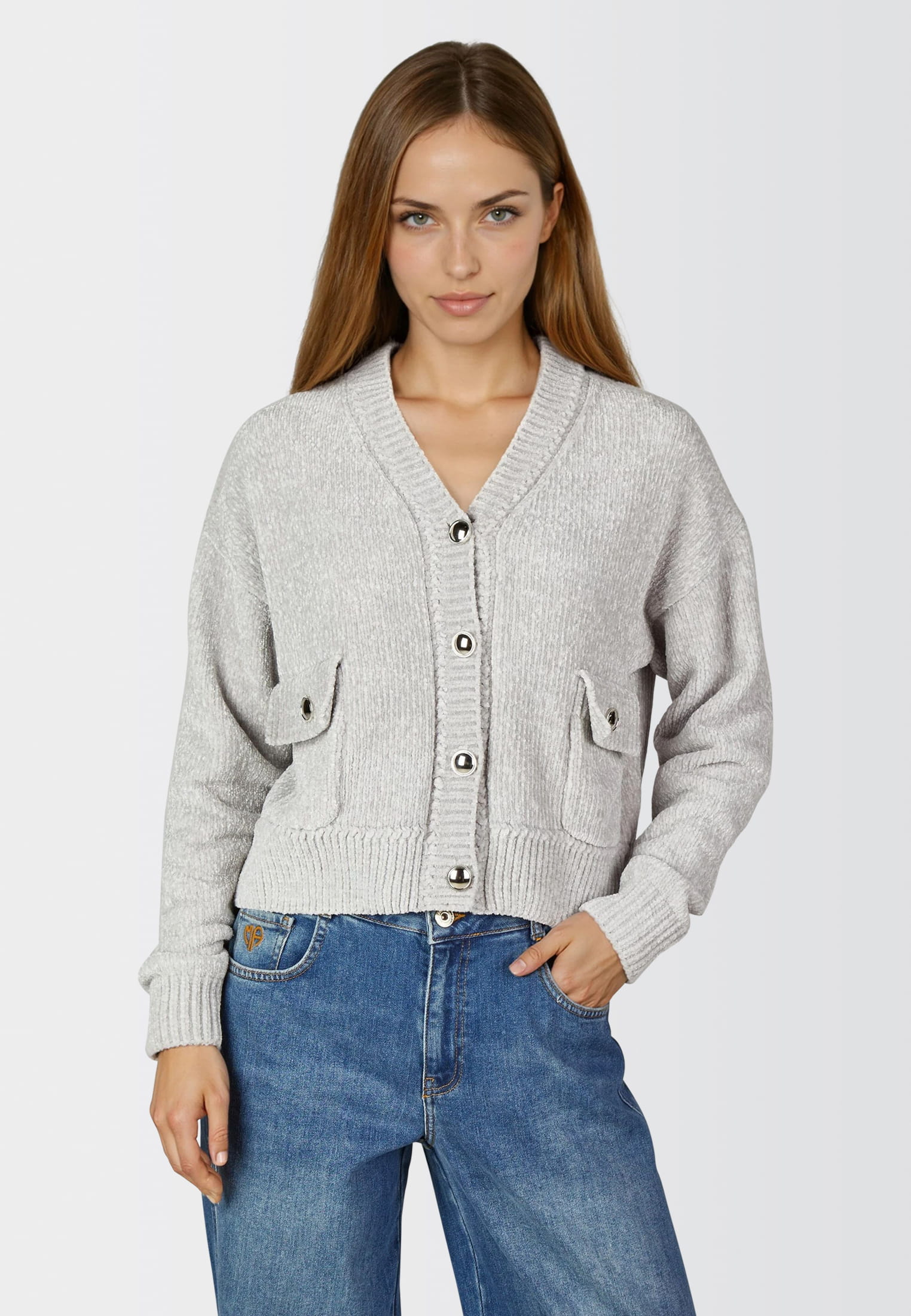 MARC AUREL Strickjacke aus Chenille
