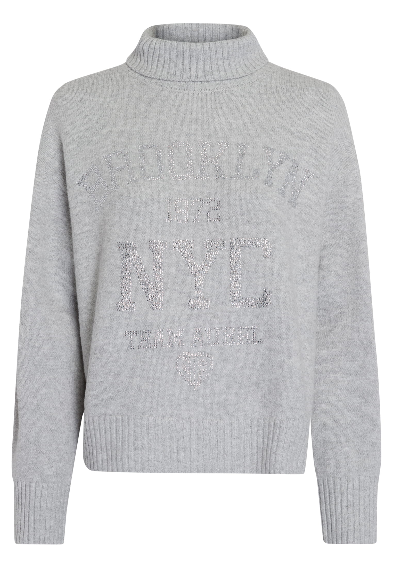 MARC AUREL Turtleneck Pullover mit Strass Applikation