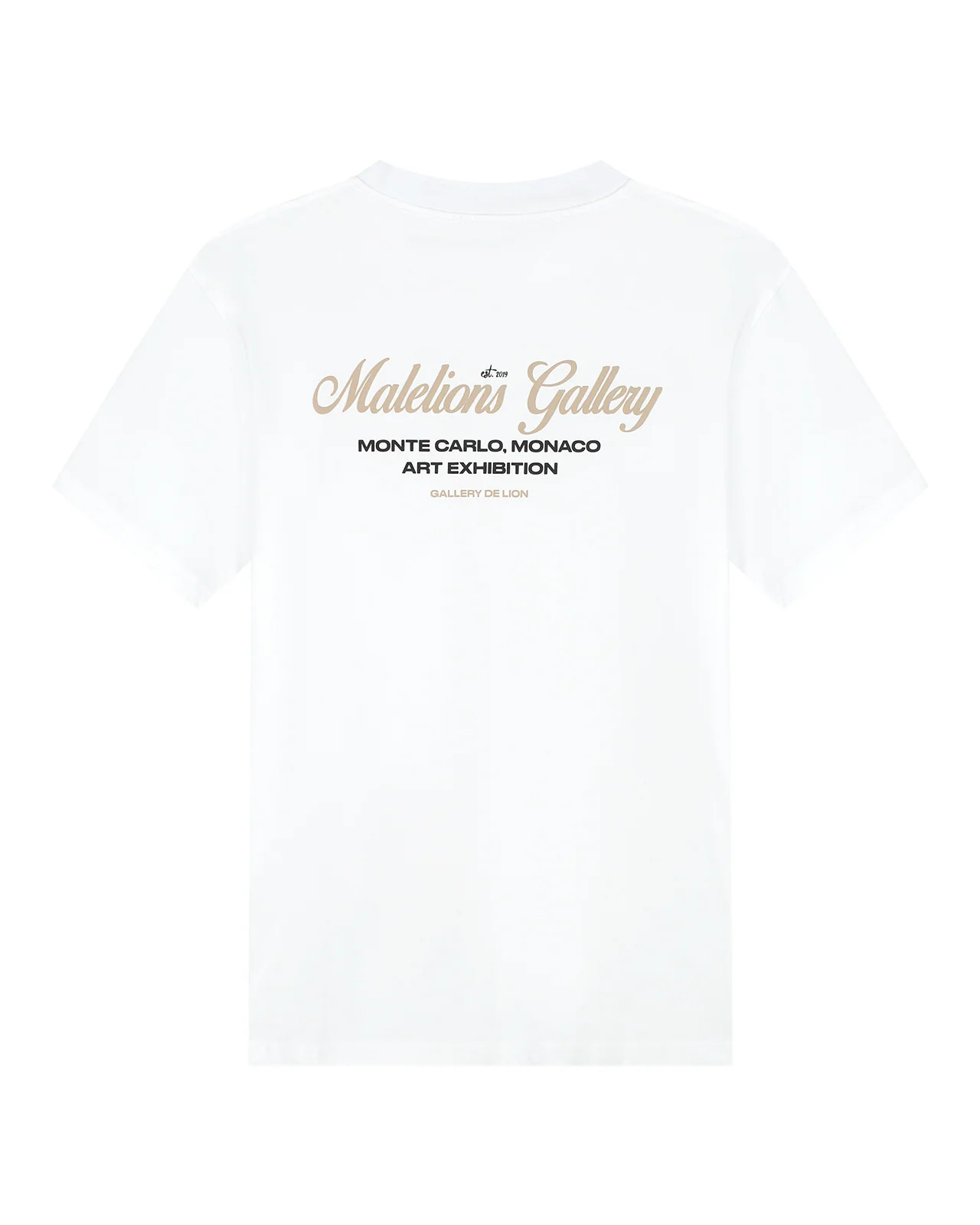 Malelions men gallery t-shirt mm2-aw25-31 100 white
