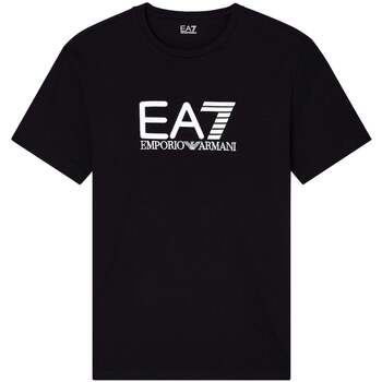 Ea7 Emporio Armani T-shirt Korte Mouw  Visibility Cotton Stretch T-Shirt Black