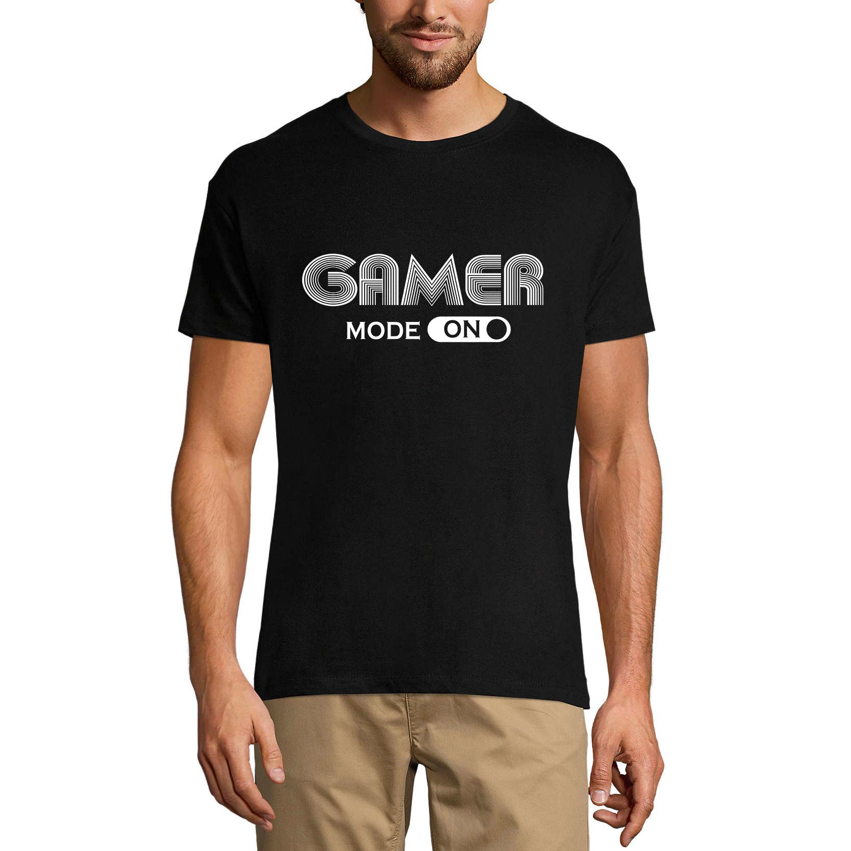 Ultrabasic Grafisch T-shirt voor heren Gamer Mode On - Gamingshirt voor speler XS zwart