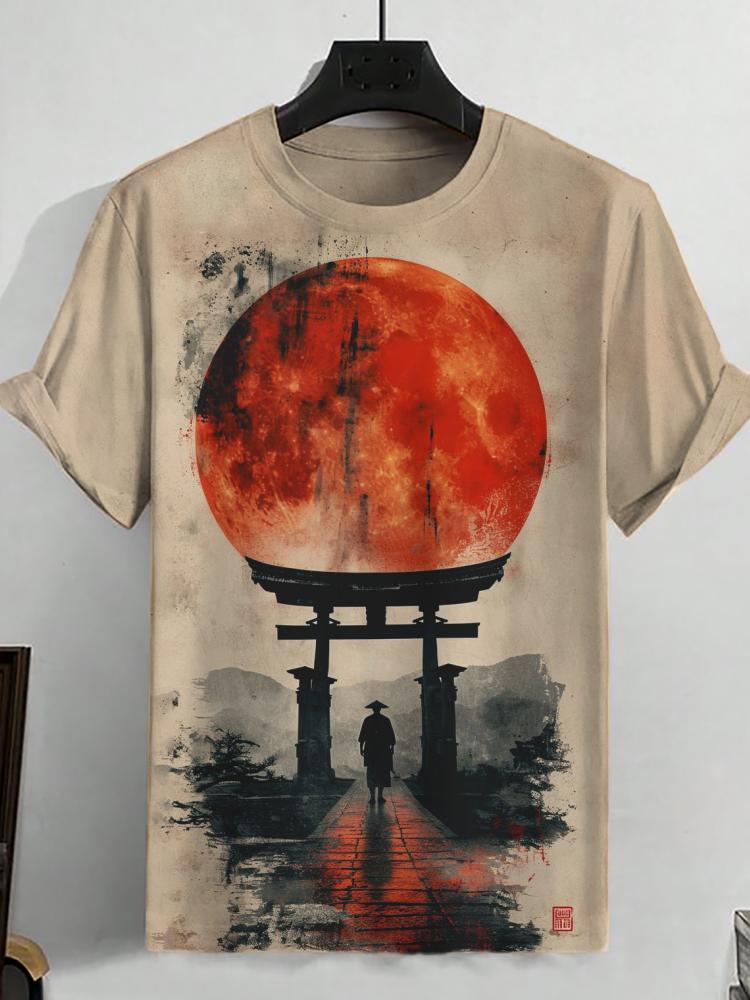 Chengyu Heren T-shirt Japanse stijl Ukiyo-e Grafisch 3D-geprint T-shirt Casual T-shirt met korte mouwen Outdoor Oversized Herenkleding Tops Nieuw 3XL
