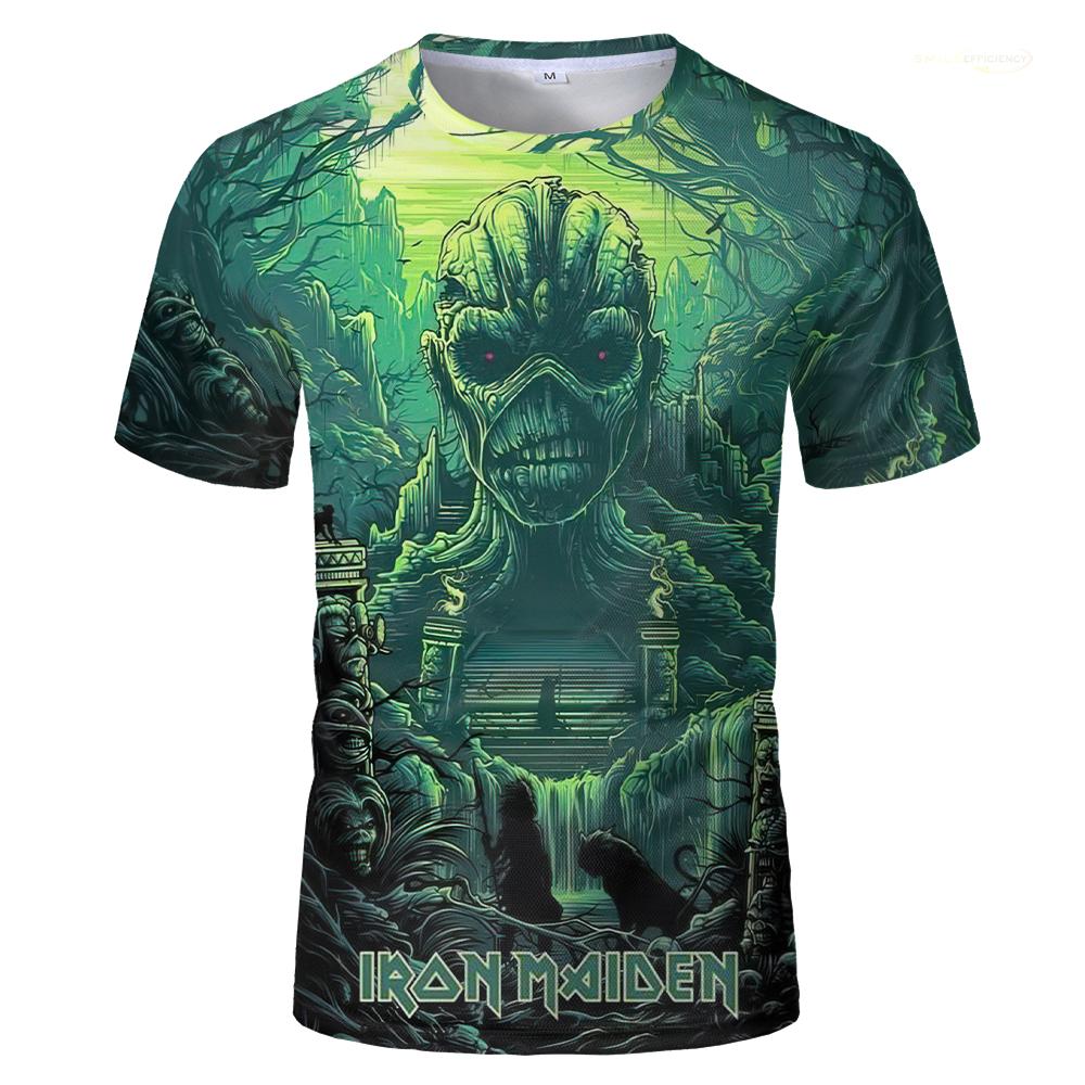 Plus Size FUGUIS 2024 Punk T-shirts For Men And Women Heavy Metal Rock Band Retro Clothing Summer Loose Tee Short Sleeve Oversized Hip Hop Tops L