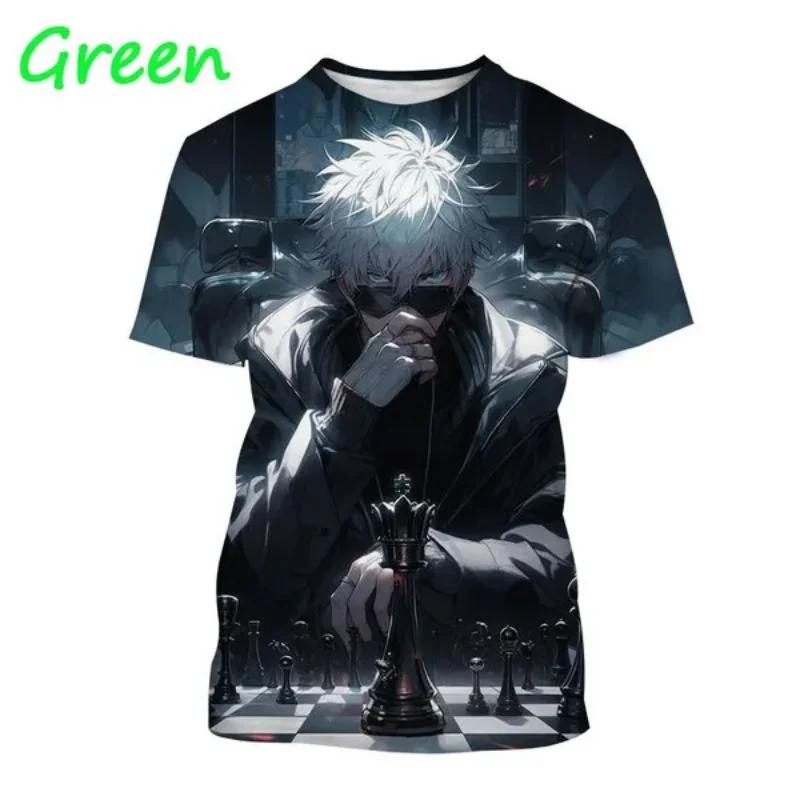 HerSight Nieuwe Gojo Satoru en Itadoru Yuji 3D Print T-shirt Mode Herenkleding Jujutsu Kaiju Grafisch T-shirt Harajuku Street Tops Tees XL