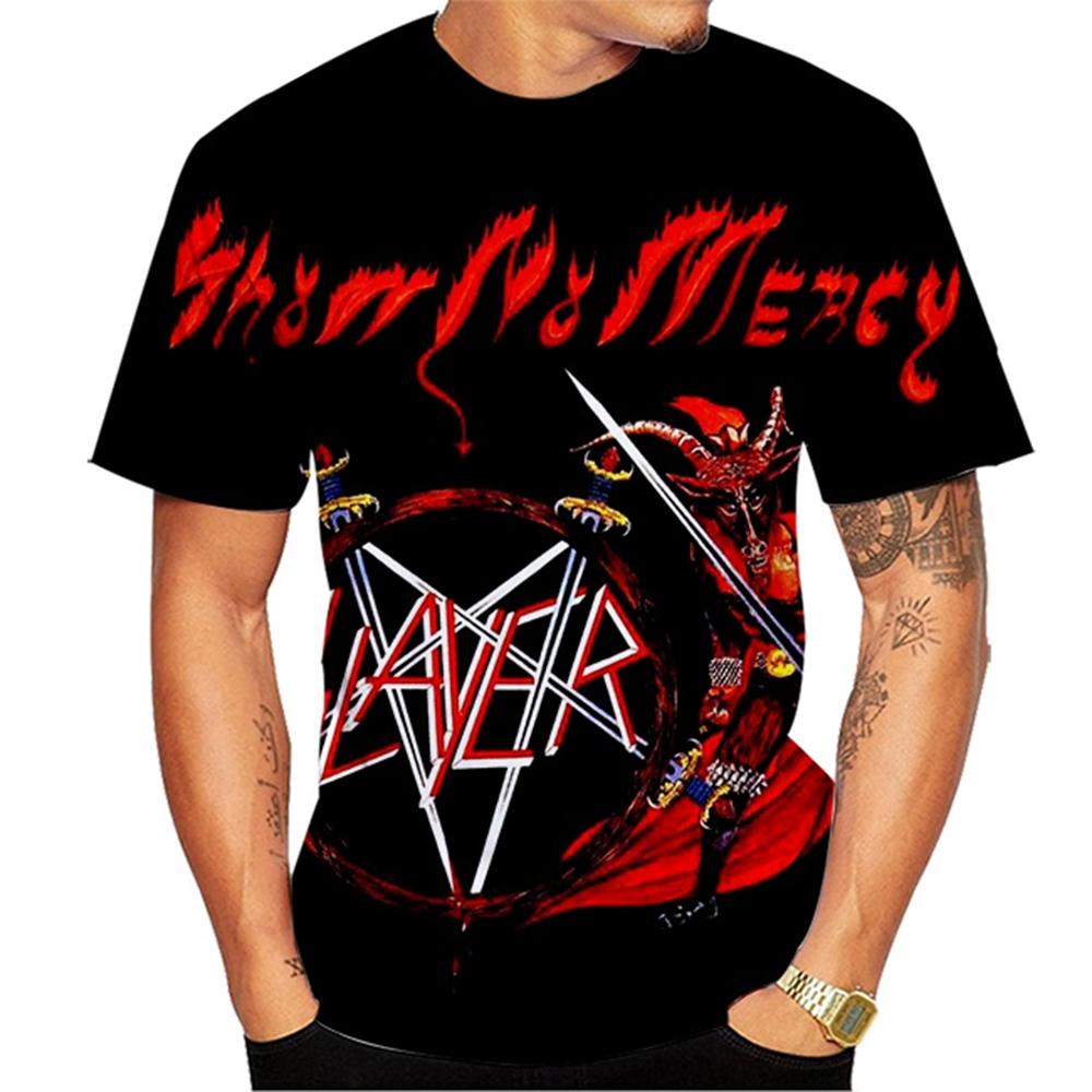 ETST WENDY 005 Summer New Fashion Music Band 3D Printed Heavy Metal Cool Personalized T-shirt 3XL