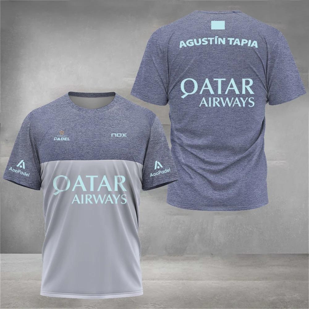 New trendy clothing Cool Padel Ademend Fitness Serie Zomer Snel Droog Korte Mouwen Straat 3D Geprint Heren T-shirt Top Padel Sport 2XL