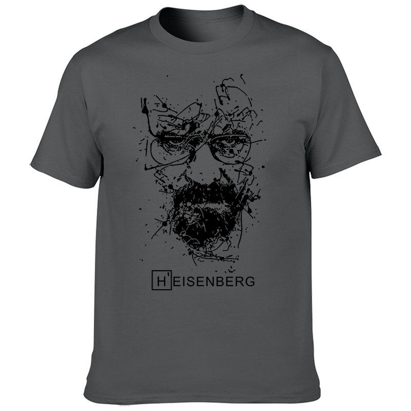 Comfortable season European and American Creative Breaking Bad Heisenberg T-shirt TV Series Printing Men's Street Fashion T-shirt Casual Top XXL