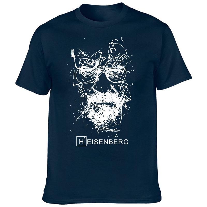 Comfortable season European and American Creative Breaking Bad Heisenberg T-shirt TV Series Printing Men's Street Fashion T-shirt Casual Top XXL