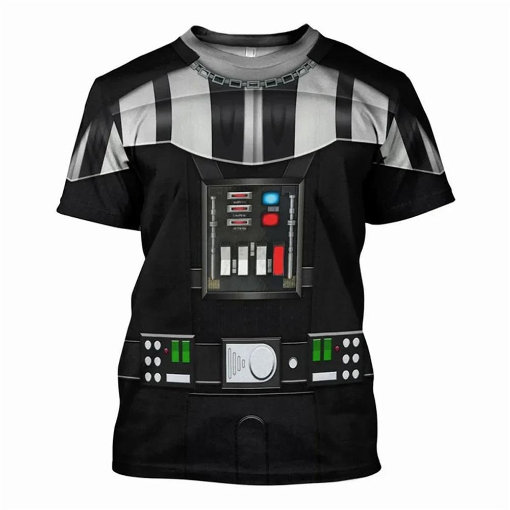 Chengyu Darth Vader Cosplay Costume Tshirt 3D Full Printed Men T Shirt Fashion Short Sleeve Shirt Summer Streetwear Unisex Tee Tops 5XL