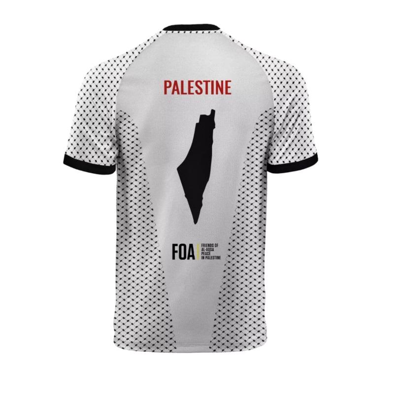 ETST WENDY Mode Palestina vlag voetbal T-shirts zomer casual 3D geprint heren sportshirt losse ronde hals snel drogend ademende T-shirts tops 6XL