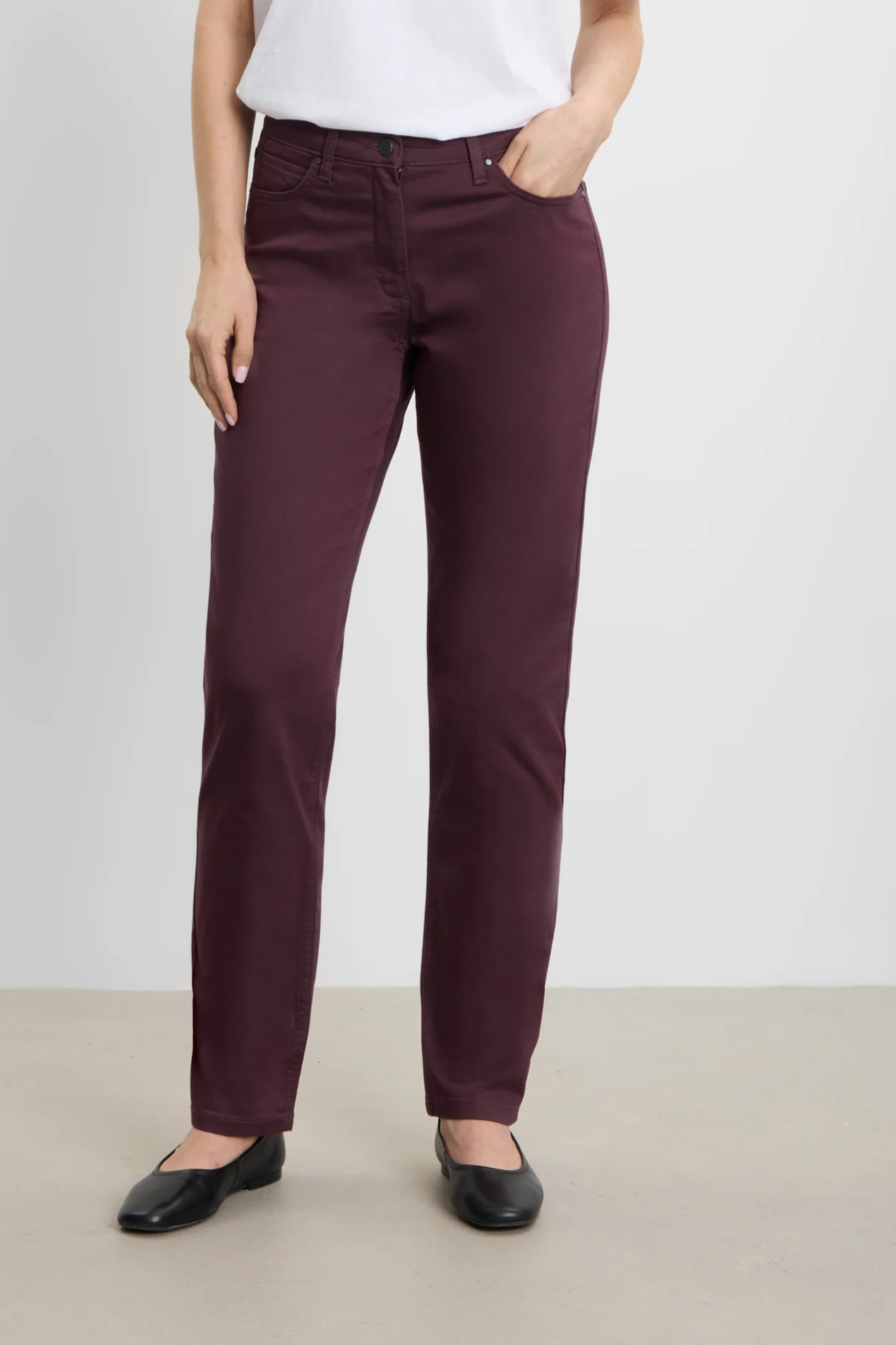 LAURIE Damen vegan Hose Charlotte Regular Medium Length Fig