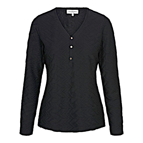 &Co Woman &co women top lonneke jaquard black