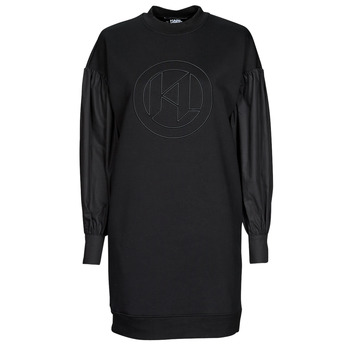 Karl Lagerfeld Korte Jurk  FABRIC MIX SWEATDRESS
