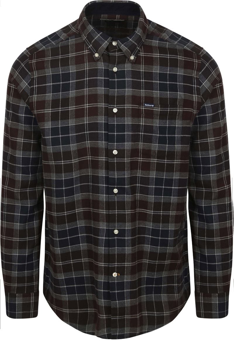 Barbour Fortrose Overhemd Tartan Navy Bruin