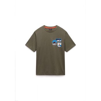 Napapijri T-shirt Korte Mouw  S-MONTEPIANA NP0A88SV-G0A1 TEA LEAF