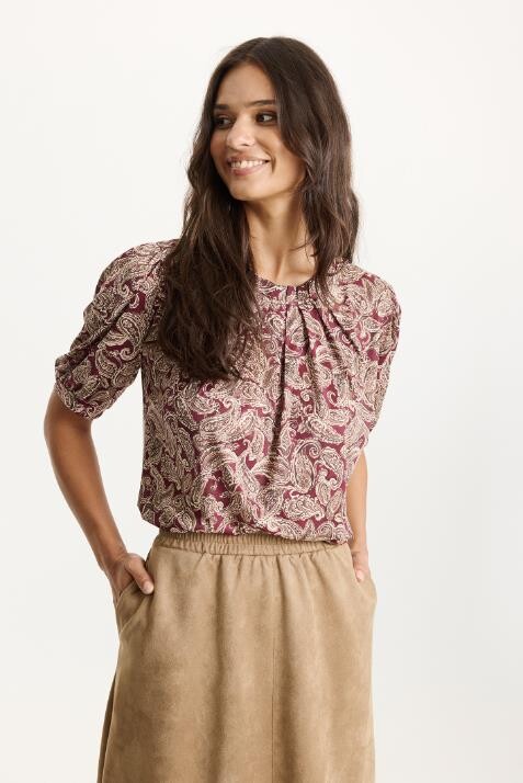 IN FRONT GRAZIA BLOUSE 16877 295 (Burgondy 295)