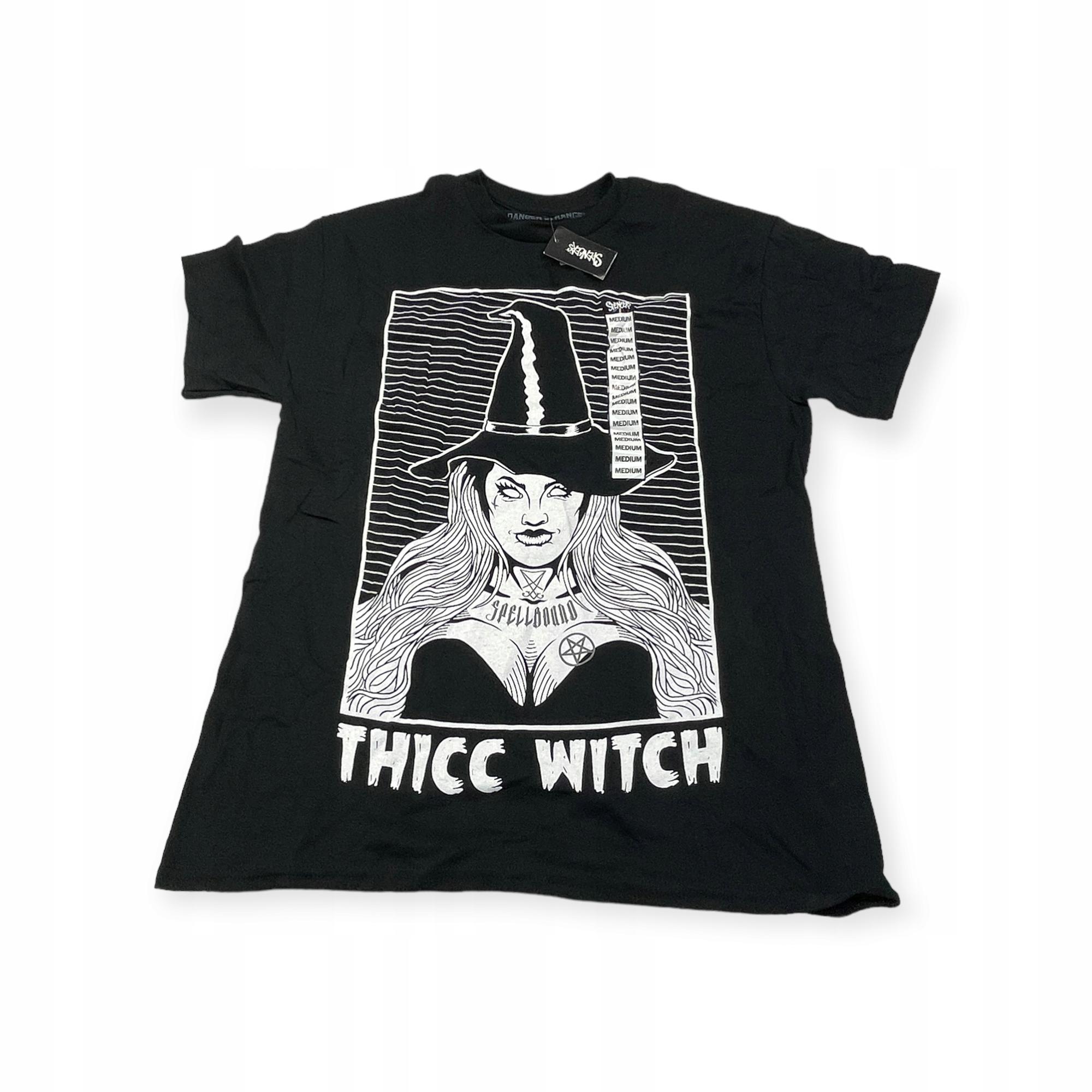 Outletup-clothes Koszulka T-shirt męski okrągły dekolt SPENCER'S DANGER STRANGER M