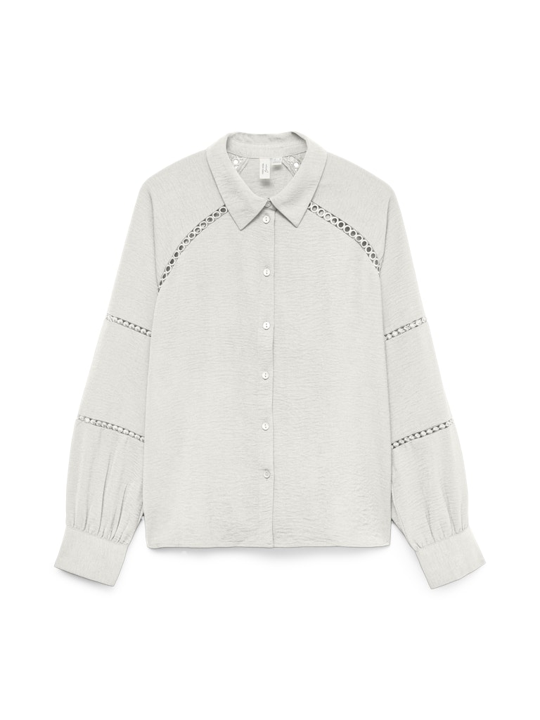Vero Moda Vmgusla ls shirt wvn btq ga off-white