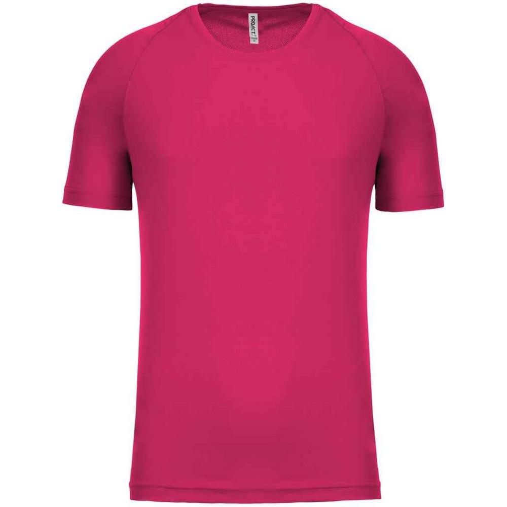 Proact Heren Performance T-shirt met korte mouwen M fuchsia
