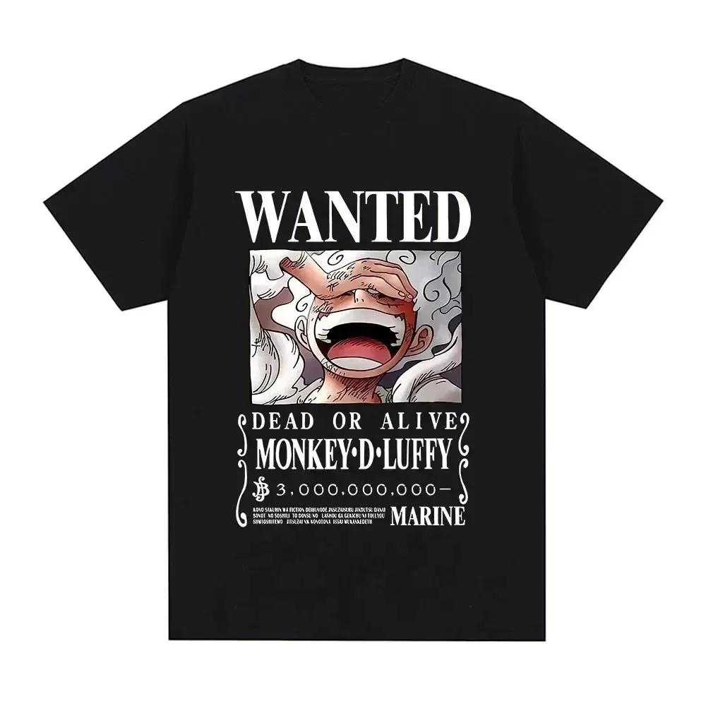Comfortable season Luffy Gear 5 Heren T-shirt Japanse Anime Cartoon T-shirt Unisex Monkey D Luffy Harajuku Y2k Streetwear Herenkleding S