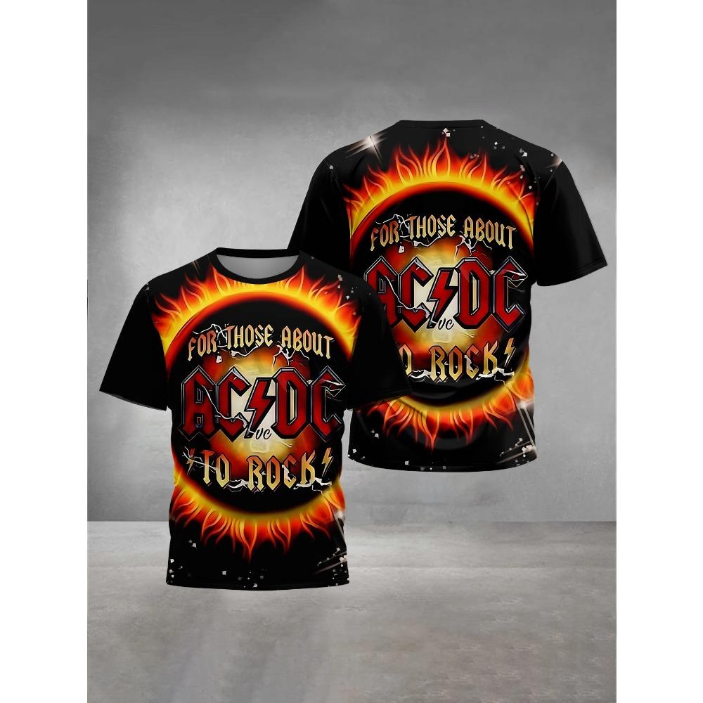 Etst 003 3D Print Clothing Male Outdoor Clothes for Rock Band A-ACDC XL