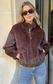 The Musthaves Soft Faux Fur Jacket Brown