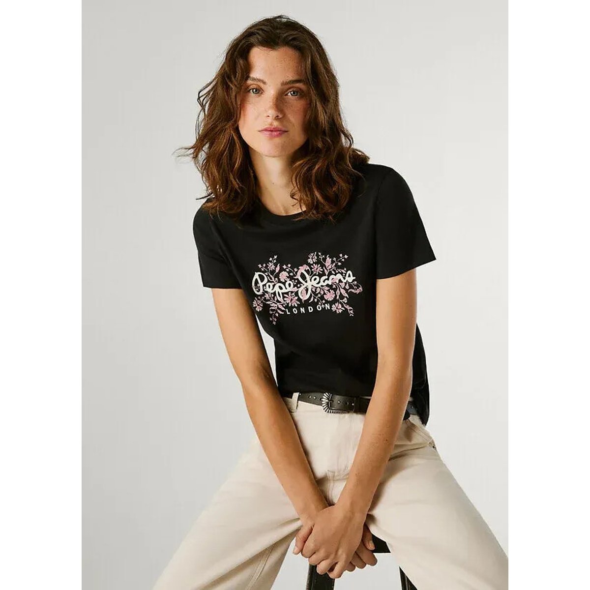 Pepe Jeans T-shirt Bero Ronde hals, met print