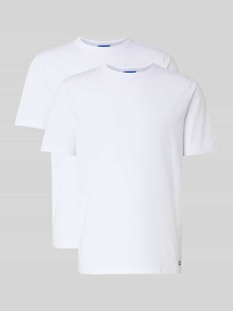 HUGO Blue T-shirt BLUE Naolo met merklabel aan de zoom (set, 2-delig)